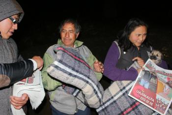 Se realizó operativo de entrega de cobijas en zonas altas de cuajimalpa