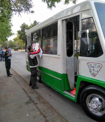 Semovi sanciona 558 unidades de transporte público en operativos de supervisión