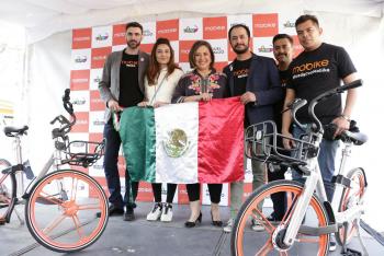 PRESENTA XÓCHITL GÁLVEZ SISTEMA INTELIGENTE DE BICICLETAS COMPARTIDAS EN MH