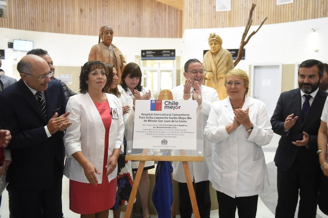 Michelle Bachelet inauguró Hospital en la comuna de San Juan de la Costa, Chile