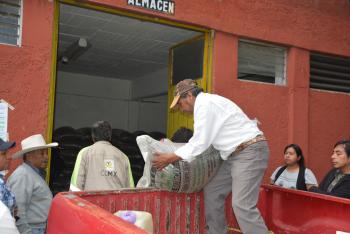 SE ENTREGAN APOYOS DE SEMILLAS A 795 PRODUCTORES  CHINAMPEROS DE XOCHIMILCO
