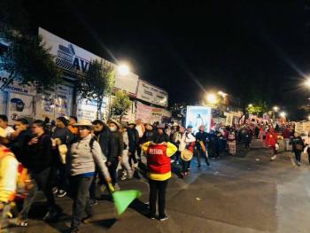 Arriban a la delegación Cuajimalpa al rededor de 55 mil peregrinos, provenientes de la Diósesis de Toluca