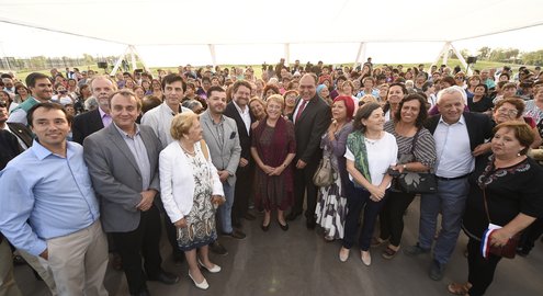 Michelle Bachelet inauguró el Parque Pierre Dubois en Pedro Aguirre Cerda