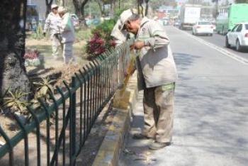 REALIZA GAM MEGA JORNADA DE MANTENIMIENTO A PARQUES Y JARDINES