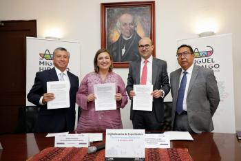 FIRMAN DMH Y COLEGIO DE NOTARIOS CONVENIO  PARA INHIBIR CORRUPCIÓN INMOBILIARIA