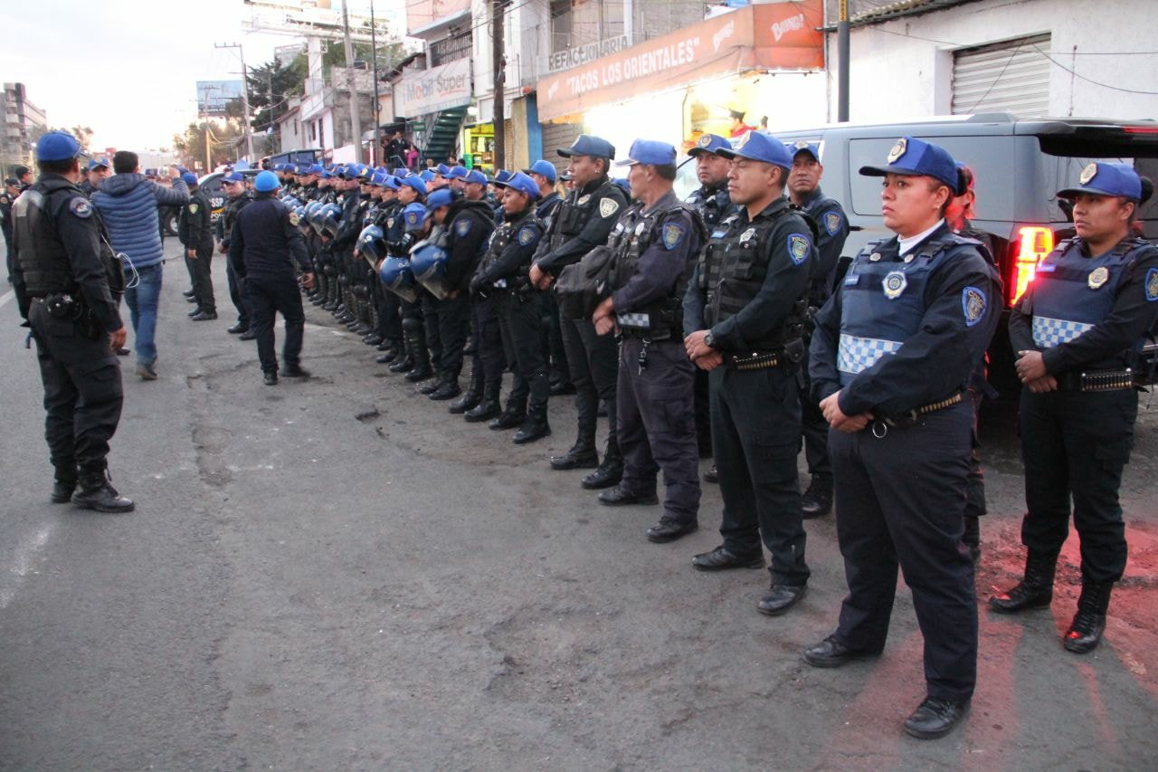 Mega Operativo de Seguridad en todo el perímetro Delegacional en Cuajimalpa