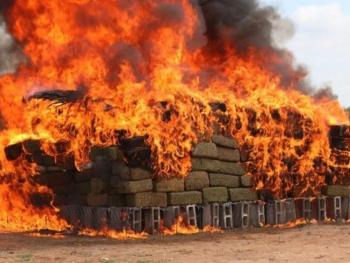 Incinera PGR más de 9 toneladas de narcóticos en Jalisco