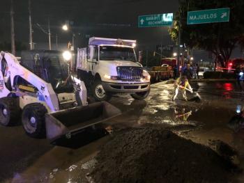 Desbordamiento del Río San Buenaventura en Xochimilco