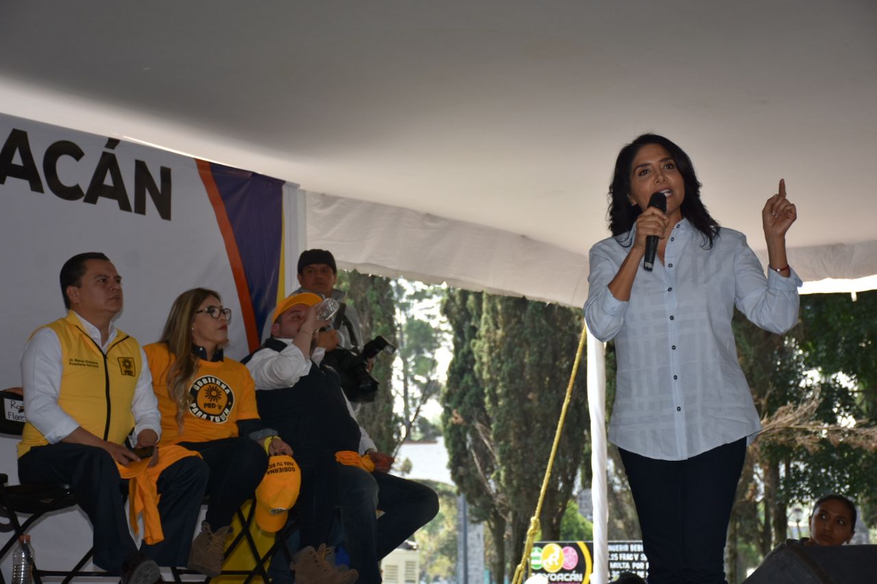 Alejandra Barrales se reúne con simpatizantes del Frente en la delegación Coyoacán
