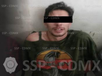 SSP-CDMX DETIENE A UN HOMBRE RELACIONADO AL DELITO DE ROBO DE MERCANCÍA
