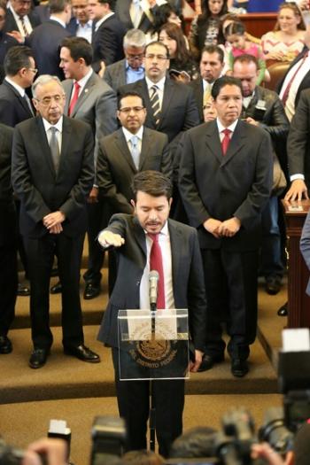 TOMA PROTESTA FÉLIX ARTURO MEDINA PADILLA COMO JEFE DELEGACIONAL SUSTITUTO EN TLÁHUAC