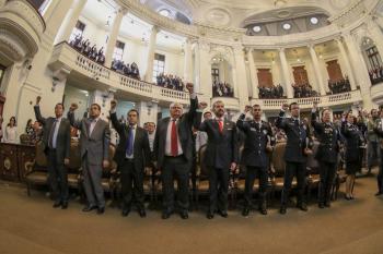 ENTREGAN RECONOCIMIENTOS AL MÉRITO POLICIAL 2017 A 10 ELEMENTOS DE CUAUHTÉMOC