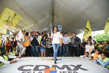 ASEGURA BARRALES QUE “POR LA CDMX AL FRENTE” CRECE EN LAS PREFERENCIAS DE LA GENTE