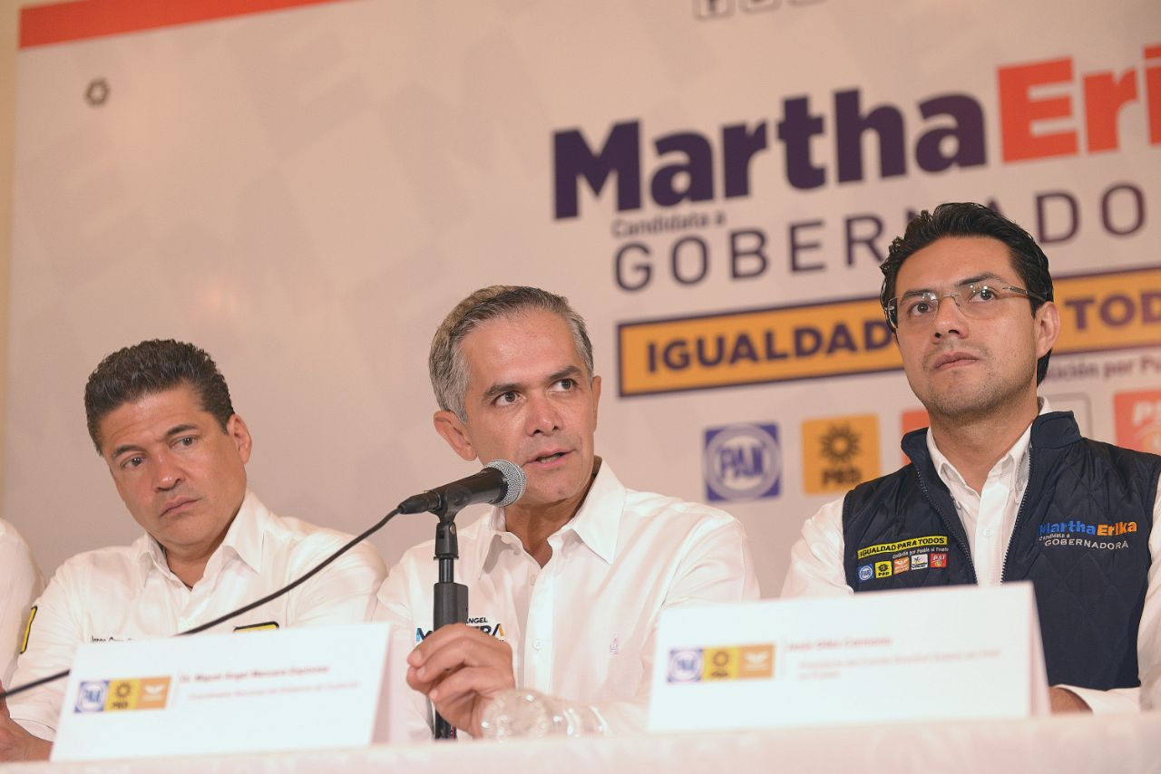 Miguel Ángel Mancera, visita Puebla para dar difusión al proyecto de Gobierno de Coalición del Frente