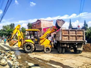 REALIZAN CUARTA JORNADA DE RETIRO DE ESCOMBRO  EN LA PARTE ORIENTE DE XOCHIMILCO