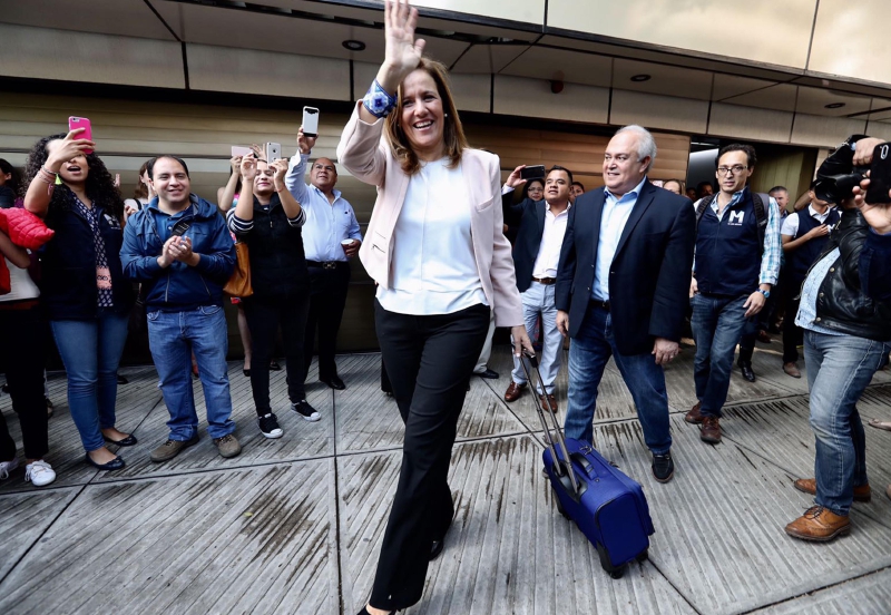 La candidata Margarita Zavala renuncia a la contienda electoral. 