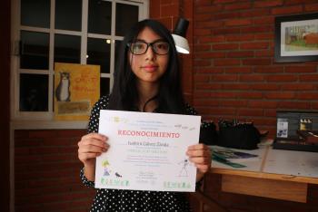 DIBUJO DE NIÑA XOCHIMILCA ILUSTRARÁ  CUENTO DE LEONORA CARRIGNTON