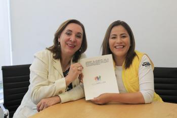 KAREN QUIROGA FIRMA ACUERDO CONTRA LA TRATA DE PERSONAS