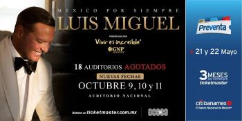 Luis Miguel, Auditorio Nacional