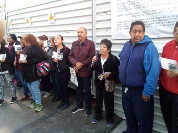 Realizan clausura vecinal a megaproyecto en Iztacalco