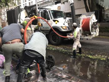 REALIZAN ACCIONES PREVENTIVAS POR TEMPORADA DE LLUVIAS EN CUAUHTÉMOC