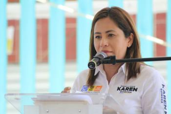 PRESENTA KAREN QUIROGA ESTRATEGIAS PARA DESARROLLAR LA ECONOMÍA Y EDUCACIÓN EN IZTAPALAPA