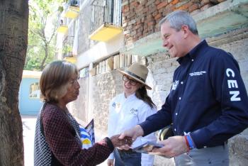 FELICITA SECRETARIO GENERAL DEL PAN A MAGUI FISHER POR LA CAMPAÑA EN MIGUEL HIDALGO