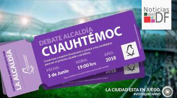 NO TE PIERDAS EL DEBATE DE LOS CANDIDATOS A LA ALCALDÍA DE CUAUHTÉMOC