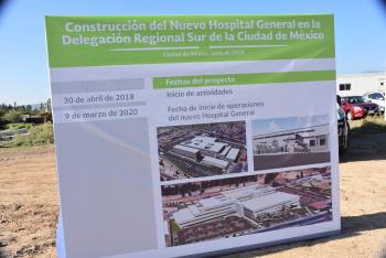 Inicia construcción de Hospital General de Tláhuac