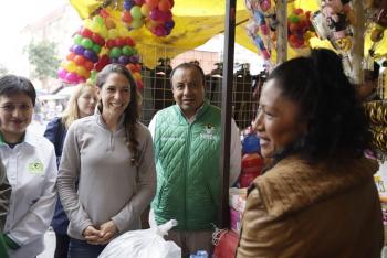 MARIANA BOY PRESENTÓ EN LA MERCED SU PROPUESTA DE BANCOS DE ALIMENTOS