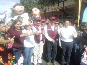 Armando Quintero Martínez acompaña a Claudia Sheinbaum en su cierre de campaña en Iztacalco
