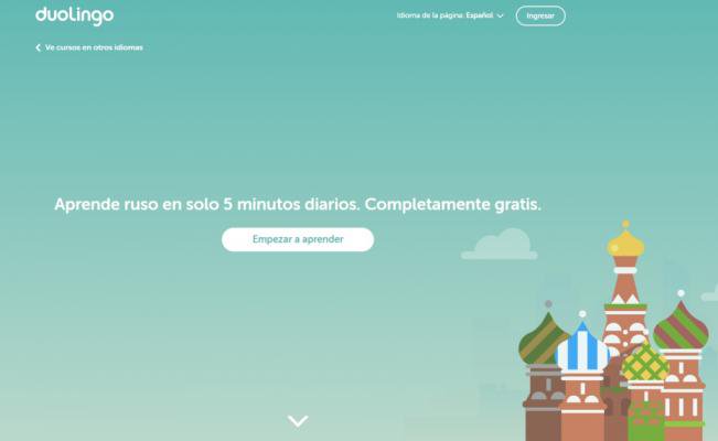 Lanza Duolingo curso de ruso para hablantes de español