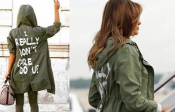 Indignación por la chamarra que usó Melania para visitar a niños migrantes