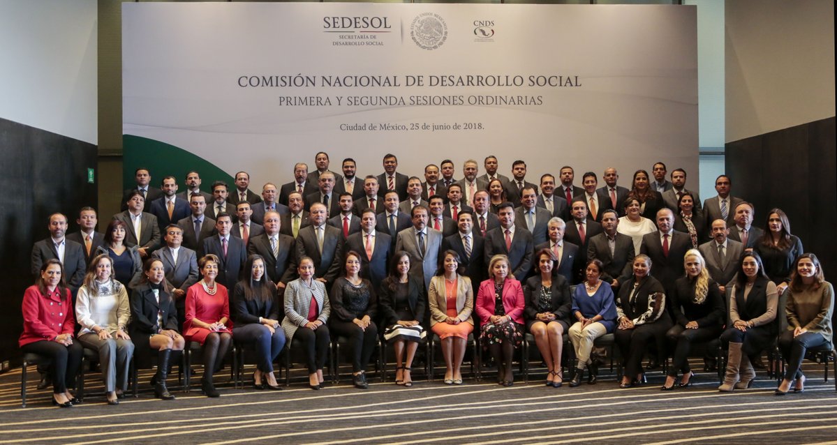 Inaugura el titular de la Sedesol la Primera y Segunda Sesión Ordinaria de la Comisión Nacional de Desarrollo Social