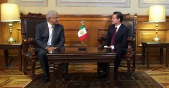 El Presidente Enrique Peña Nieto se reunió con el virtual Presidente Electo, Andrés Manuel López Obrador