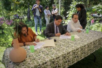 DELEGACIÓN CUAUHTÉMOC Y CULTICIUDAD FIRMAN CONVENIO PARA FAVORECER LA CONCIENCIA ECOLÓGICA