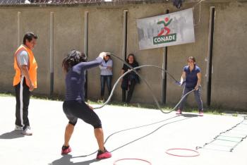 CONADE capacita a internas de Santa Martha, como promotoras deportivas