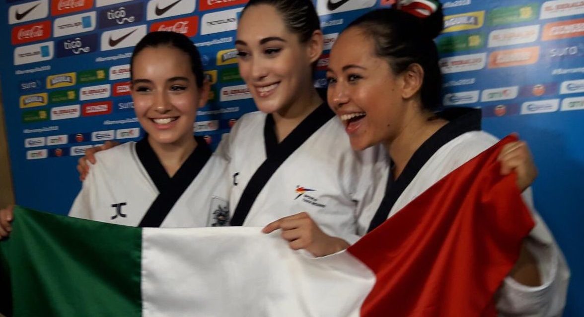 Equipo femenil de taekwondo obtiene medalla de oro en centroamericanos