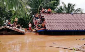 Se derrumba presa en Laos dejando varios muertos y desparecidos