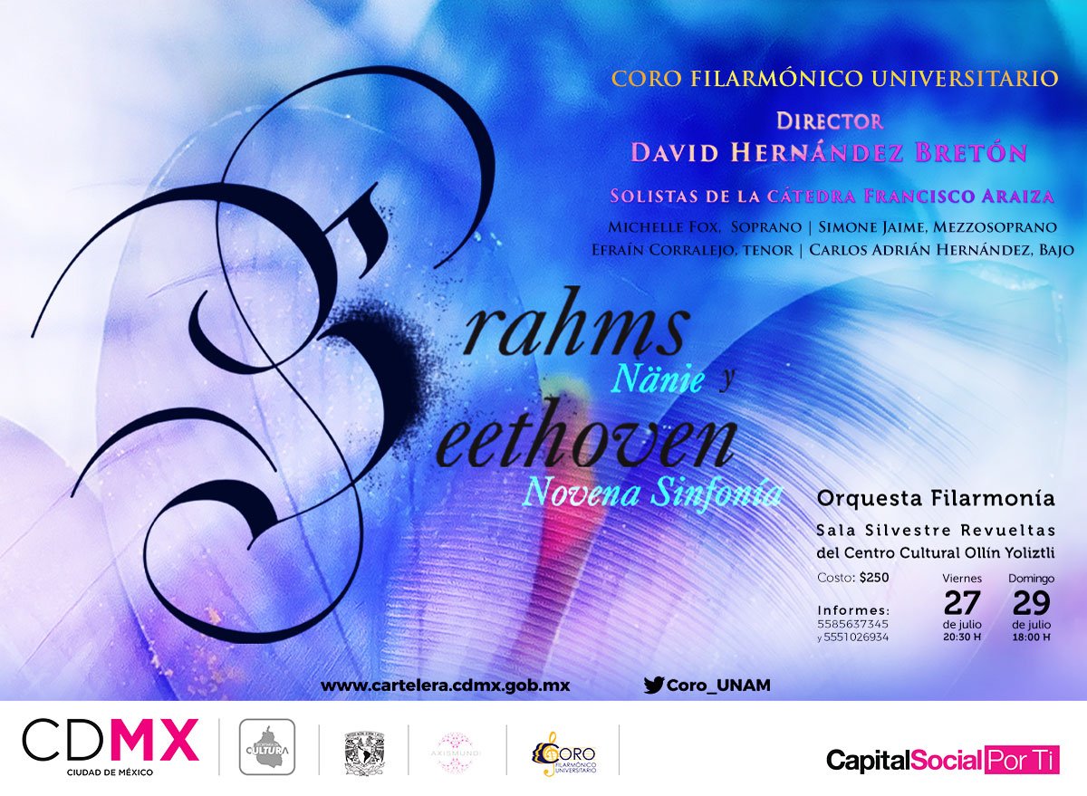 Festejará Coro Filarmónico Universitario su décimo aniversario con presentaciones en la Sala Silvestre Revueltas