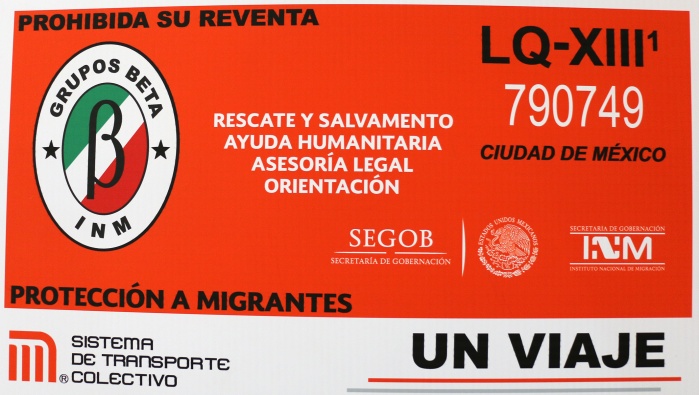 Con boleto reconoce STC a Grupos Beta por labor a favor de migrantes