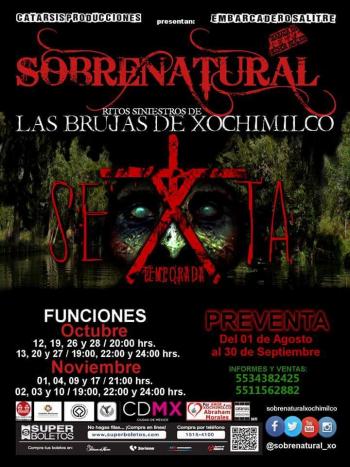 ESTRENA CATARSIS PRODUCCIONES LA SEXTA TEMPORADA DE LA PUESTA EN ESCENA “SOBRENATURAL”, DE JOSÉ LUIS HUERTA