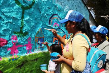 PINCELES Y COLORES PARA FOMENTAR LA CULTURA DEL CUIDADO DEL AGUA EN XOCHIMILCO