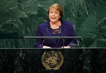 Avala ONU nombramiento de Michelle Bachelet como Alta Comisionada de DH