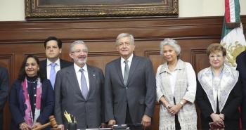 AMLO se reúne con ministros de la SCJN