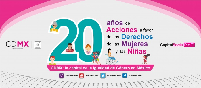 Conmemora Inmujeres 20 años de políticas de igualdad de género en CDMX