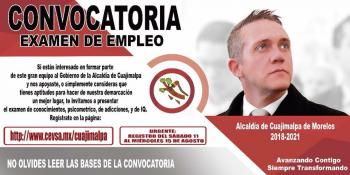 ADRIÁN RUBALCAVA SUÁREZ CONVOCA A LA CIUDADANÍA A TRABAJAR EN LAS DIFERENTES ÁREAS DE LA ALCALDÍA DE CUAJIMALPA
