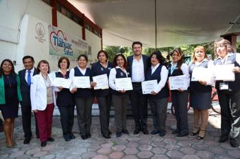 CERTIFICAN A LA DELEGACIÓN TLÁHUAC COMO PROMOTORA DE LA SALUD