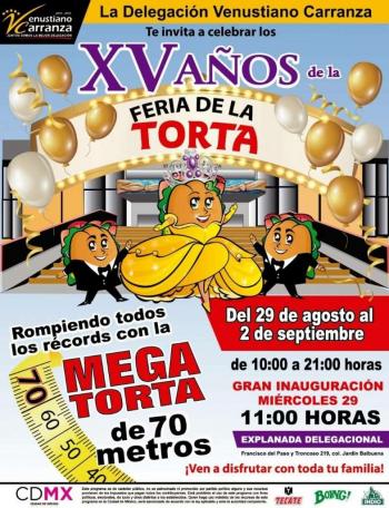 Llega la Feria de la Torta a Venustiano Carranza