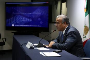 Informa titular de SSP CDMX resultados del trabajo realizado en su primer mes de gestión